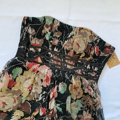 vestido floral preto / P - comprar online