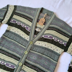 cardigan tricot verde / G na internet