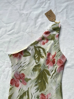 vestido floral assimétrico / P - comprar online