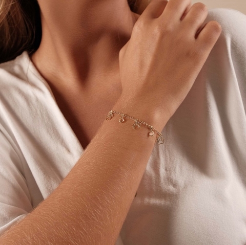 Pulseira Pet Dourada