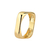 Anel Quadrado Dourado - comprar online