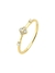 Anel Trevo Cravejado Dourado - comprar online