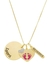 Colar Personalizado 3 Pingentes Dourado na internet