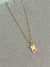 Colar Plaquinha Inicial Dourado - comprar online