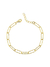 Pulseira Elos Diamantados Dourada - comprar online