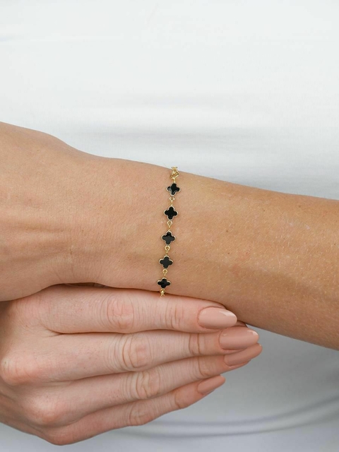 Pulseira Mini Trevo Dourada - comprar online