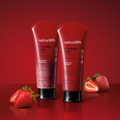 Combo Nativa SPA Morango Ruby: Sabonete Líquido 200ml + Esfoliante Corporal 175g - comprar online