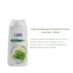 Loção Desodorante Corporal Erva Doce Avon Care - 200ml - comprar online