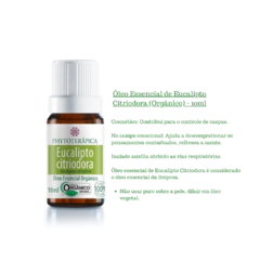 Óleo Essencial de Eucalipto Citriodora (Orgânico) - 10ml - comprar online