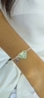 Pulseira inicial feita a mão