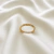 Anel Lara com Zircônia Cravejada Banhado a Ouro 18k
