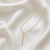 Colar Pingente Plaquinha Banhado a Ouro 18k