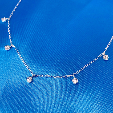 Choker Elos Brilhantes Prata 925