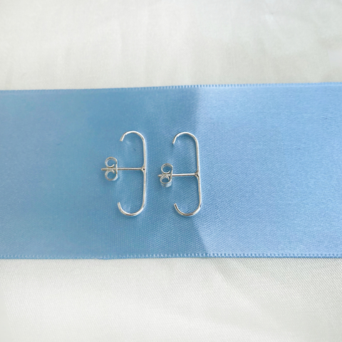 Brinco Ear Hook Liso Prata 925