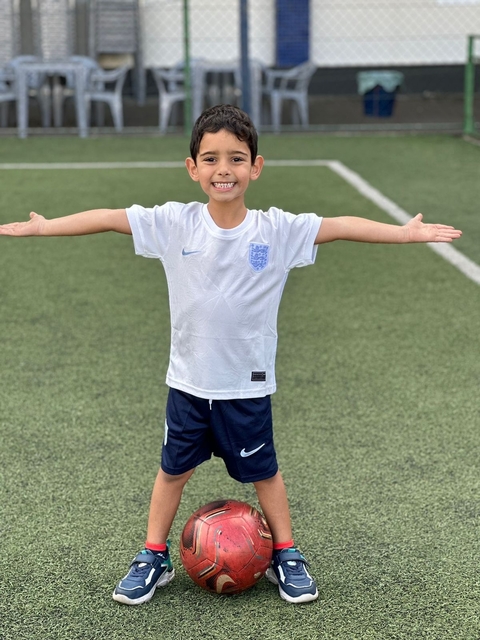 Conjunto Infantil Inglaterra branco 2020