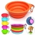Pote Comedouro Portátil Dobrável Silicone para Pet