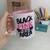 Caneca com alça rosa Black Pink
