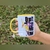 Caneca com alça amarela Queen Freddie Mercury