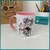 Caneca com alça rosa Costureira, moda, costura