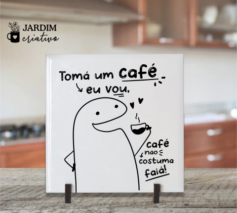 Azulejo decorativo Flork tomar café
