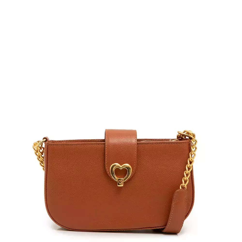 Bolsa Tiracolo Couro Ocre Constance
