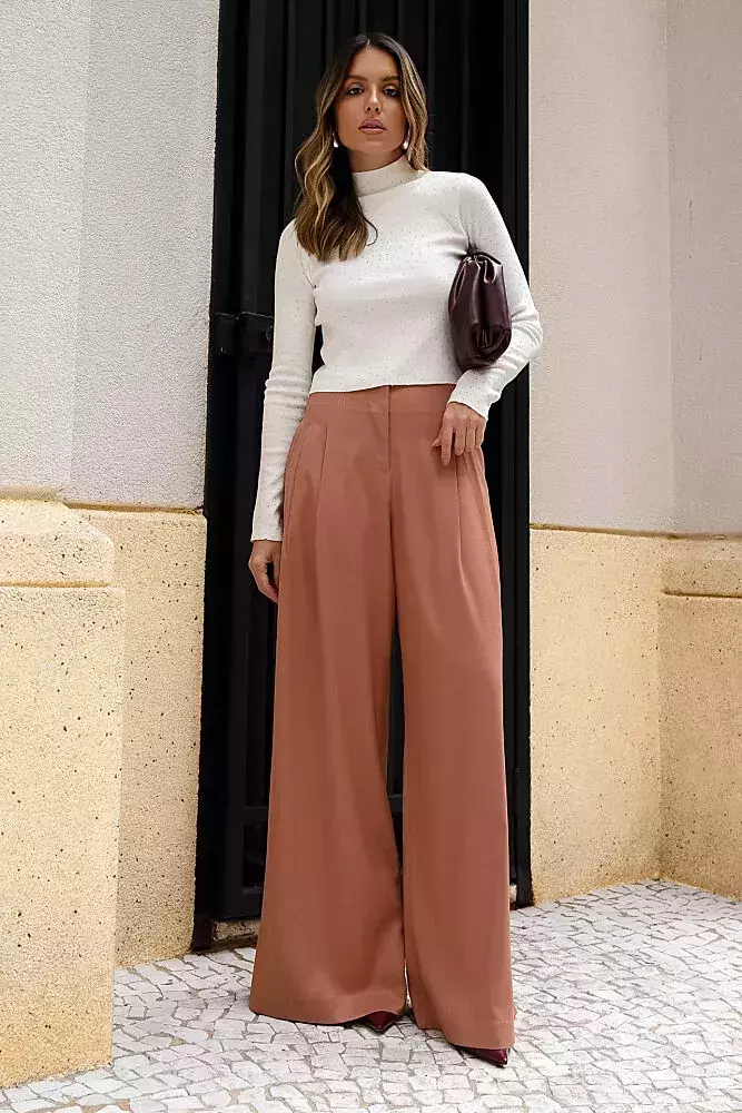 Calça Pantalona Wide Leg