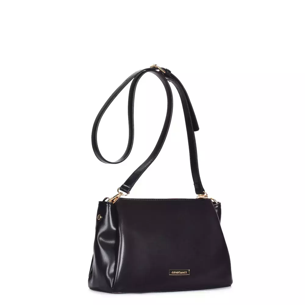 Bolsa Tiracolo Repartições Preto