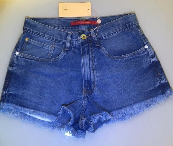 Short Jeans Desfiado Maria Filó