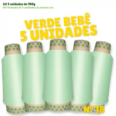 KIT FIO DE COSTURA 5 CONES 100 GRAMAS