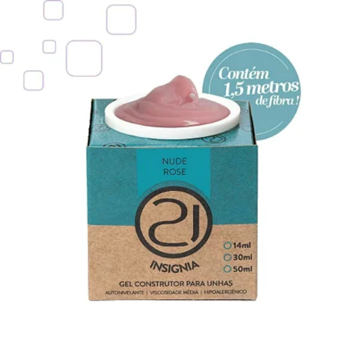 Gel Construtor Unhas Insignia Nude Rosé 34g - Nails 21