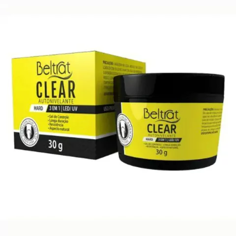 Gel Hard De Alongamento Unhas Clear 30g - Beltrat