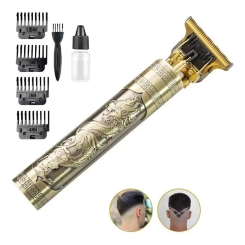 Maquina De Barbear Aparador Profissional Sem Fio Portátil