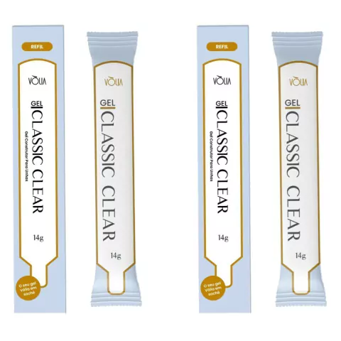 Kit 2 Sache Gel Classic Clear 14g - Vólia