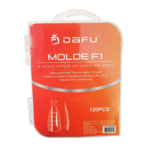 Molde F1 Estileto Alongamento Unhas C/120 - Dafu