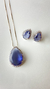 Conjunto Gota Cristal prata - Sintonia Acessórios