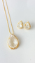 Conjunto Gota Cristal dourado - comprar online