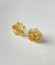 Brinco flor 3 tamanhos dourado - comprar online