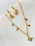 Conjunto borboleta com cristais