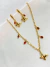 Conjunto borboleta com cristais