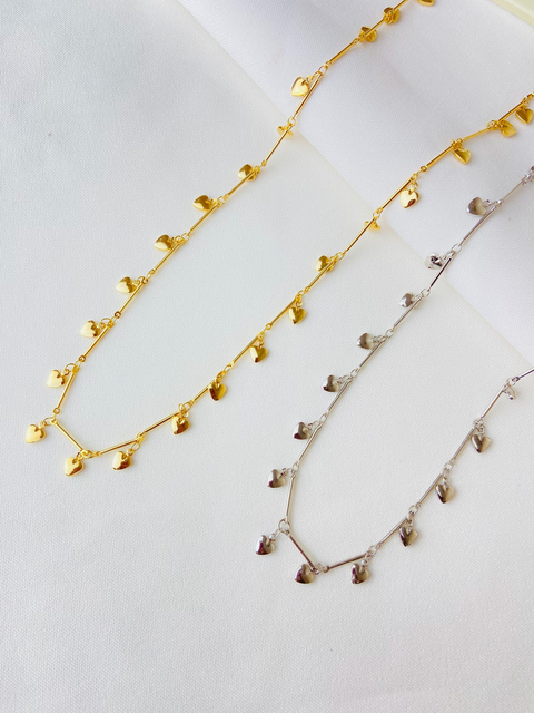 pulseira penduricalhos coração - comprar online