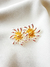 Brinco flor dois banhos - Sintonia Acessórios