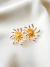 Brinco flor dois banhos - Sintonia Acessórios