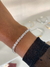 Pulseira folheada prata cravejada