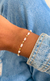 Pulseira mini pérolas barrocas