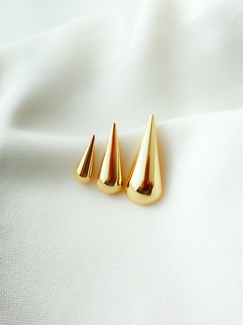 Brinco Gota Dourado • 3 tamanhos - comprar online