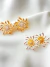 Brinco flor dois banhos - comprar online