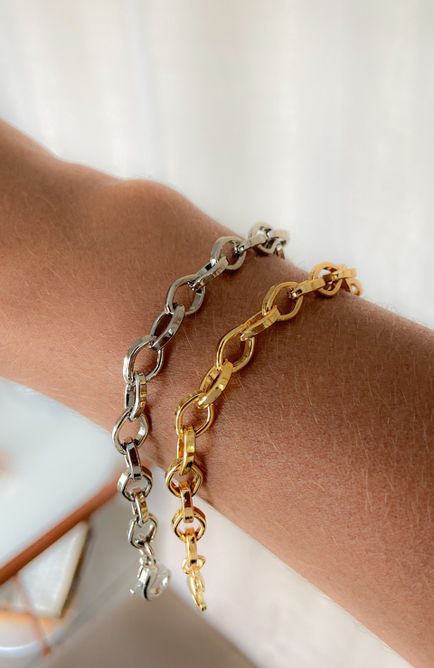 Pulseira elo quadrado - comprar online