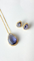 Imagem do Conjunto Gota Cristal dourado