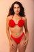 Top flor vermelho