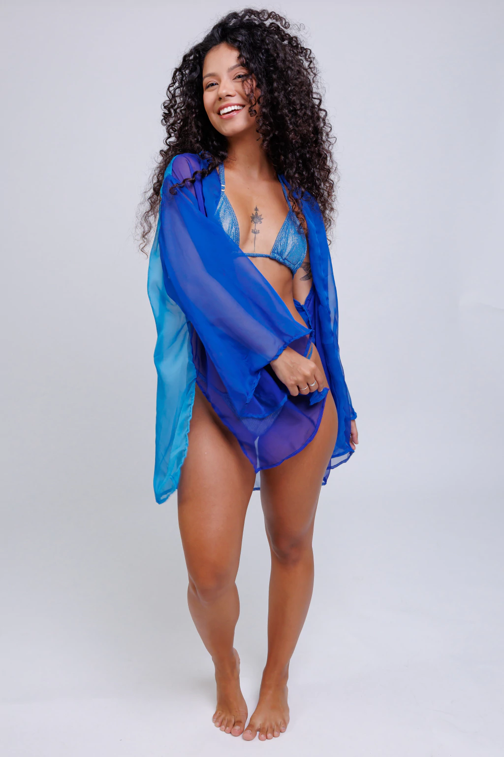 Saída Blusa Azul